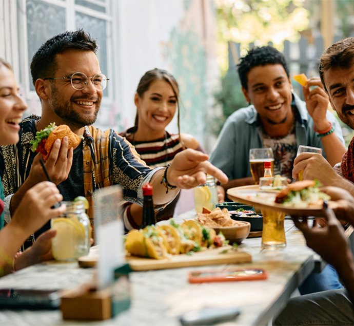 Fancy meal on plate in Austin
