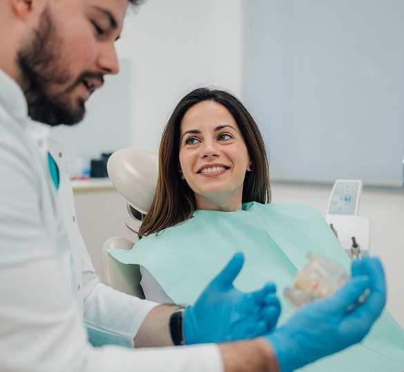 Woman talking on the phone