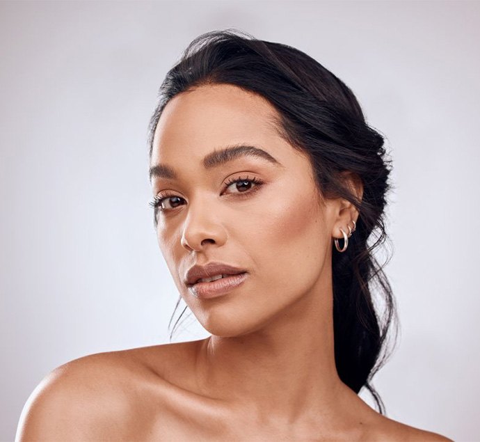 Portrait of woman with beautiful, smooth skin