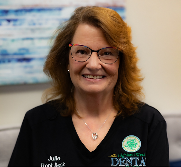 Front desk dental team member Julie